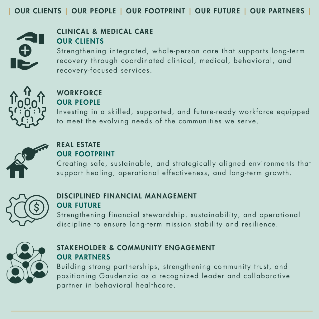 Strategic Plan - Five Pillars chart
